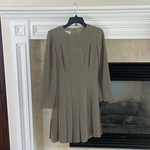 Taupe colored formal wear dress from Talbots, size 4